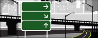 Town Highway vector material