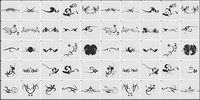 Simple lace vector material