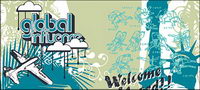 Sports and cultural elements of street trend of vector material-2