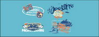 Movement and the street culture vector material-4