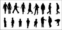 Vector material of various characters in Pictures