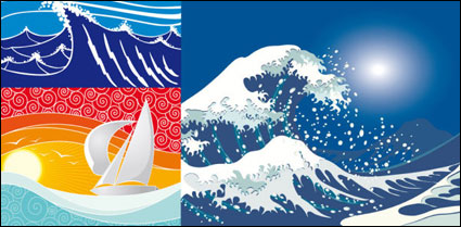 Vector wave theme