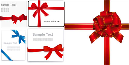 Vector ribbon bow