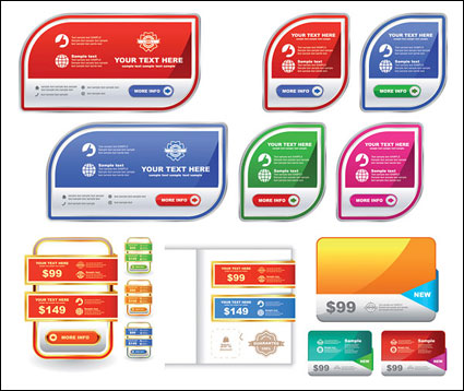Sale labels Vector