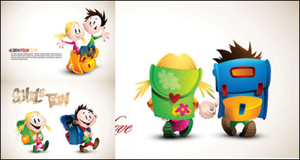 lovely children Vector