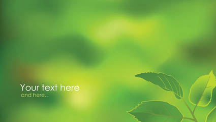 Green leaves vector material