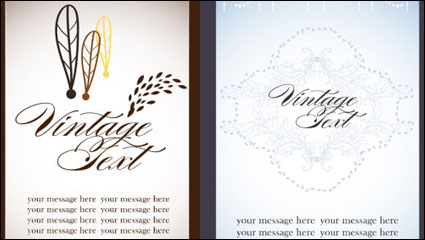 Beautiful card 02 - vector material