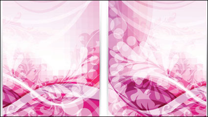 Gorgeous pattern card 01 - vector material