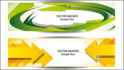 Beautiful long card 05 - vector material