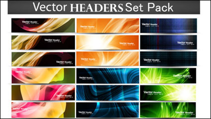 Fashion pattern banner 02 - vector material