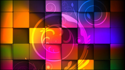 Gorgeous box background 04 - vector material