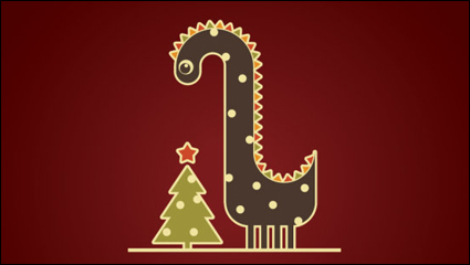 2012 Dragon image Illustration 04 - vector