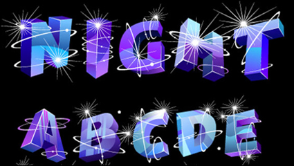 Font Design Series 35 - vector material