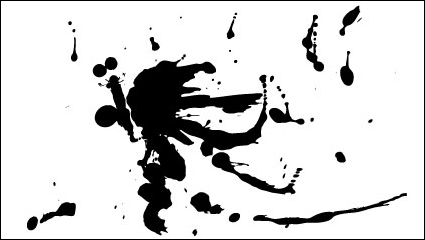 Ink stains splash 04 - vector material