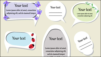 Simple dialog box 01 - vector material