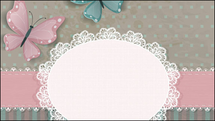 Cute 3D card 01 - vector material
