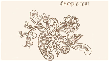 Fine line art pattern 03 - vector material