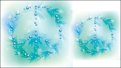 Gorgeous pattern background 03 - vector material