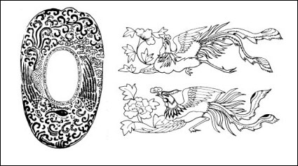 Phoenix pattern vector case -3