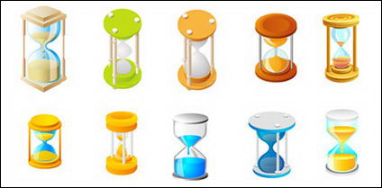 Hourglass icon vector material