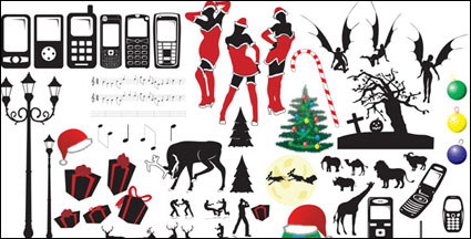 ipod, wizard, pumpkins, music, lights, animals, scissors, saws, pliers vector