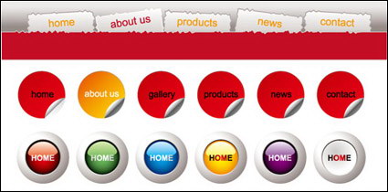 Web design vector navigation bar menu