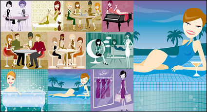 Modern men and women illustration Series-1