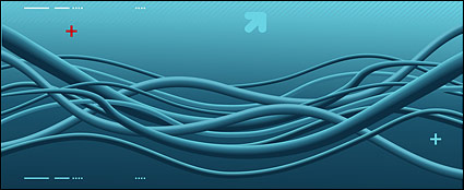 Vector blue line