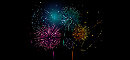 Colorful fireworks