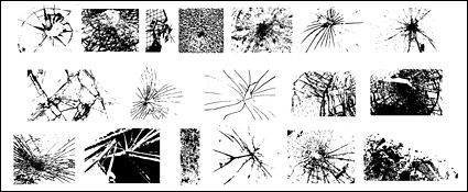 Go Media produced vector material - glass cracks