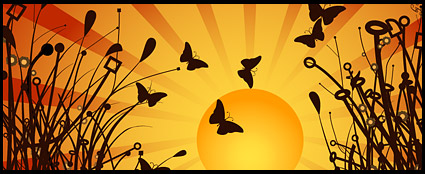 Under the sunset silhouettes