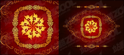 Chinese gold gorgeous patterns