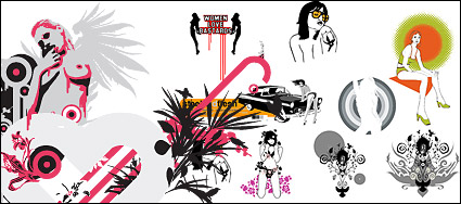 Vector sexy women